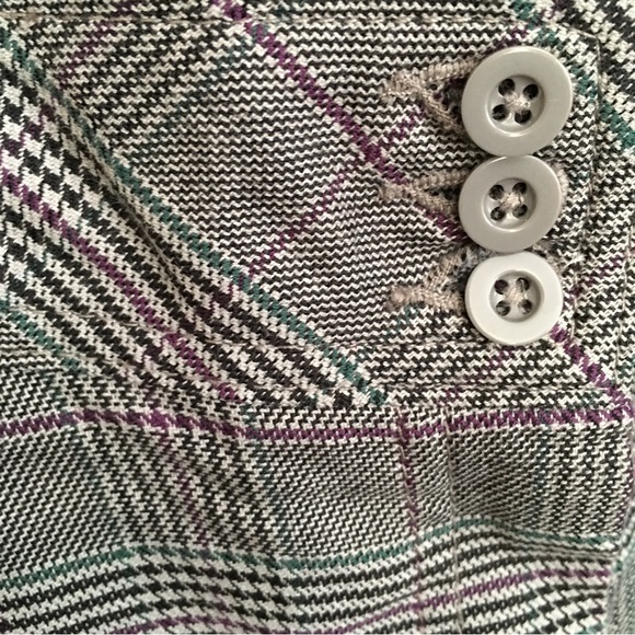 Avenue Cotton Plaid Gaucho Pants, 26W - Picture 3 of 15